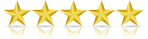 five gold stars image