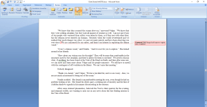 add comments in word image