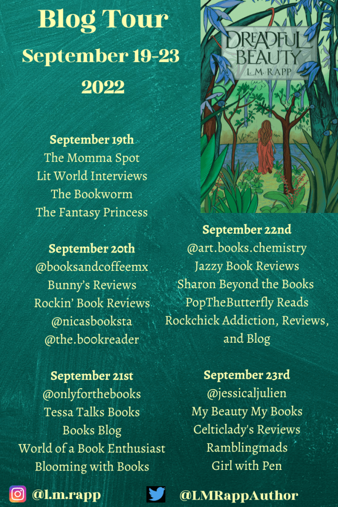 L.M. Rapp Blog Tour list image.