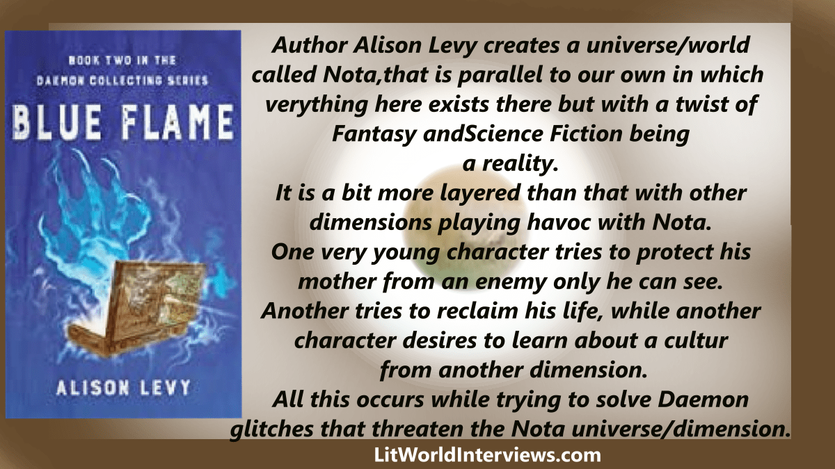 Review of Blue Flame: Book Two of the Daemon Collecting Series by Alison&nbsp;Levy.